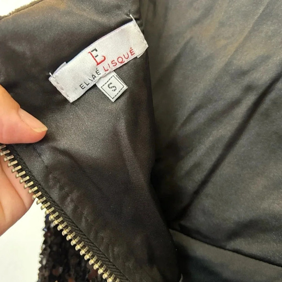 ELLAE LISQUE SEQUIN DRESS small - Picture 3 of 4